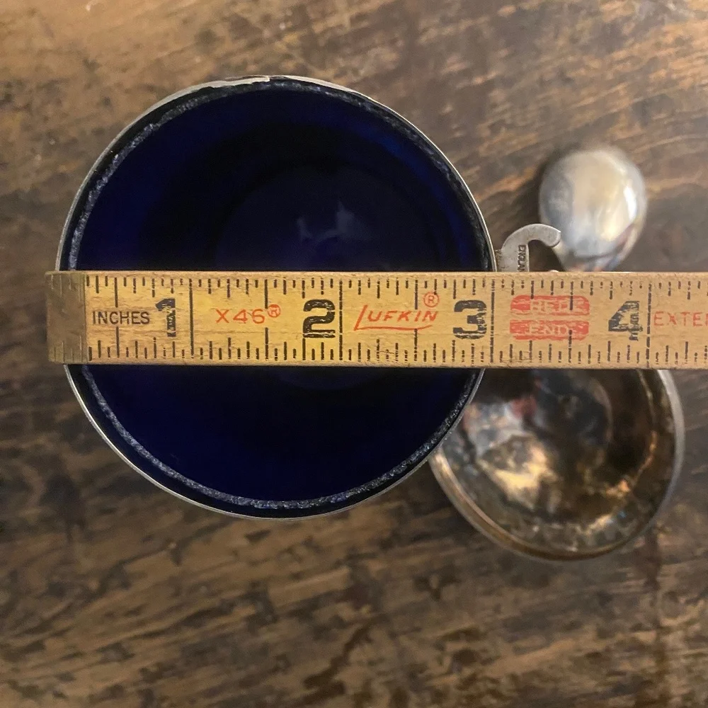 Vintage Gales of Sheffield Silverplated COFFEE Canister - Hammered Silver